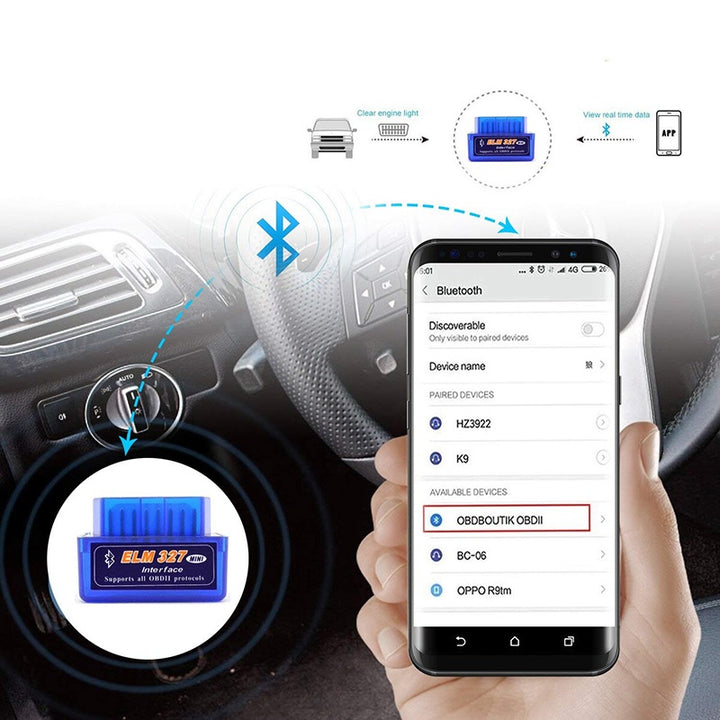 ELM327 PRO – Escáner Automotriz Bluetooth OBD2 Inteligente